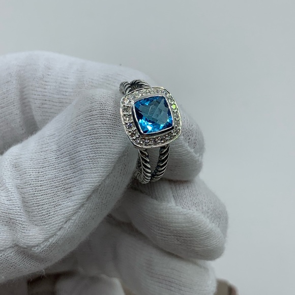 David Yurman Jewelry - David Yurman Petite Albion Ring w/ Blue topaz